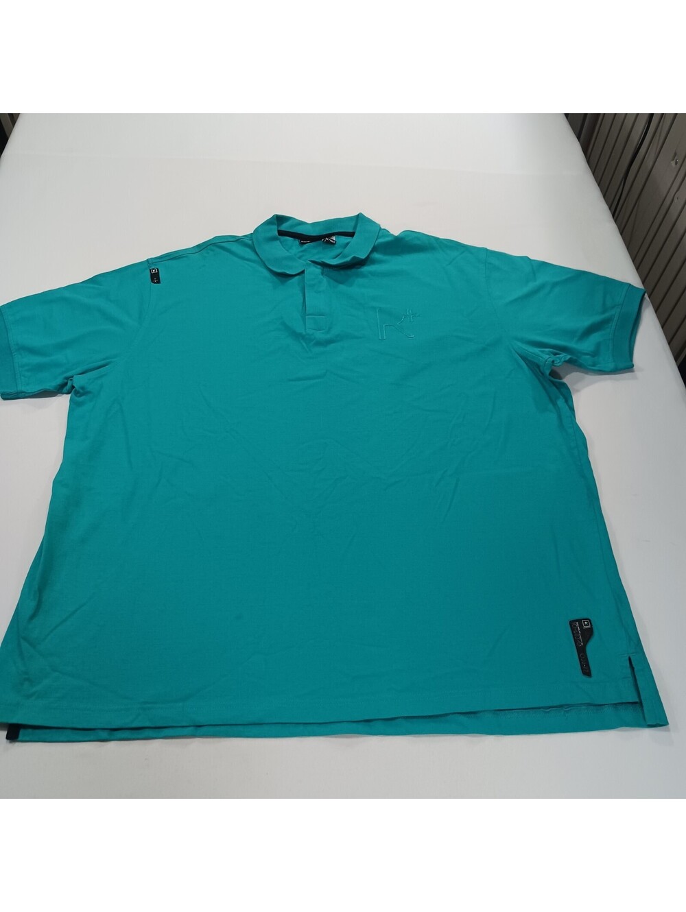 Rocawear Authentic Men's Teal Cotton Short Sleeve Polo Shirt Size 3XL Chest 57